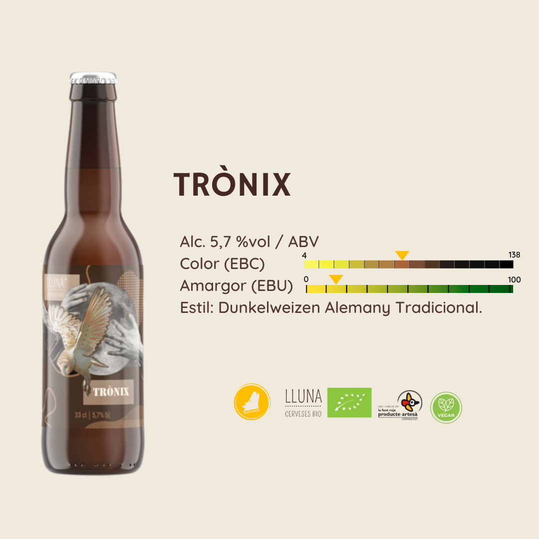 CERVEZA LLUNA - TRÒNIX 33 CL - CERVESES LLUNA BIO